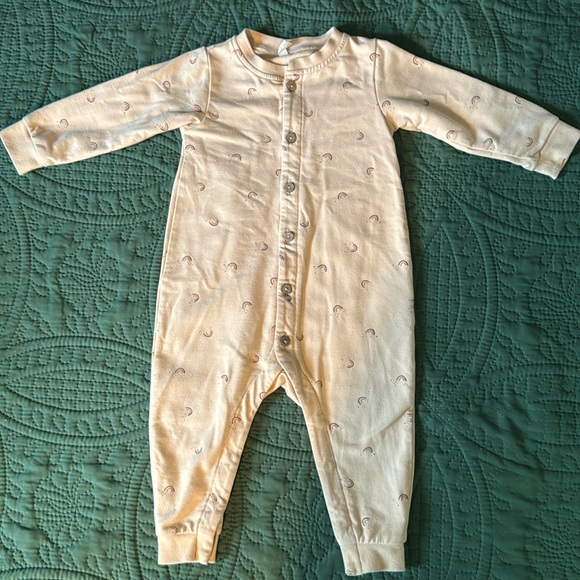 Quincy Mae Rainbow Fleece Jumpsuit - Picture 2 of 8